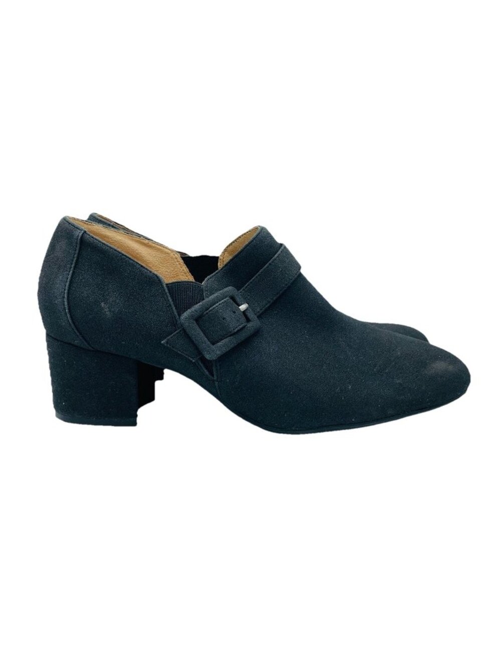 Life Stride Shoes Womens Size 11 M Black Tilda Faux Suede Heels Booties Comfort